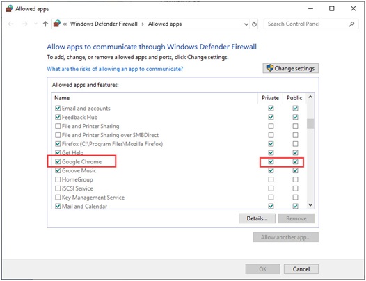 Allow_Google_Chrome_through_firewall