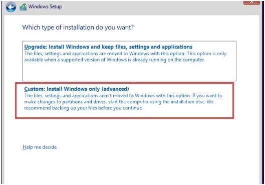 Custom_install_windows_only_option