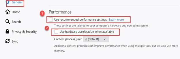 Firefox_Use_recommended_performance_settings