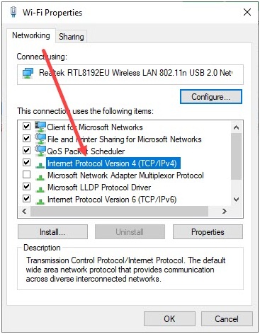 Internet protocol как открыть