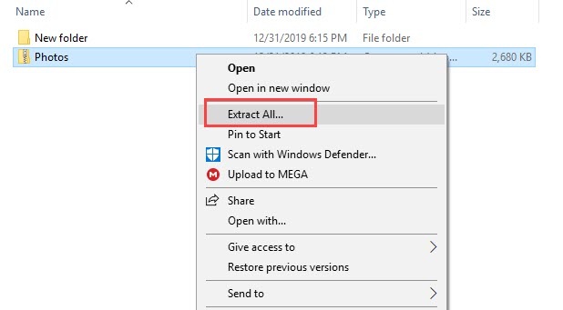One_drive_extract_folder