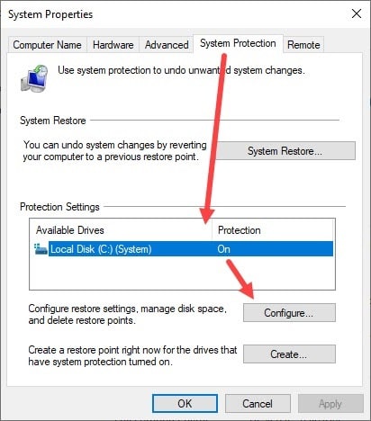 Configure_system_protection
