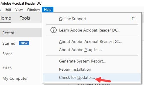 Check_for_updates_of_adobe_acrobat_reader