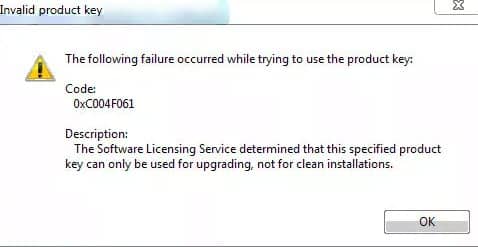 Error_0xC004F061_invalid_product_key