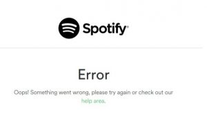 spotify oops something went wrong