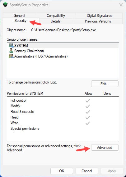 advanced-security-settings-from-spotify-properties