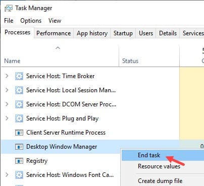 End_Desktop_Window_manager_windows_10