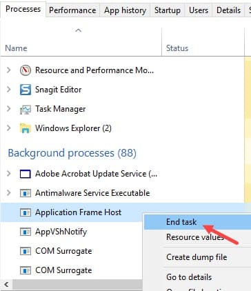 End_task_Application_Frame_host