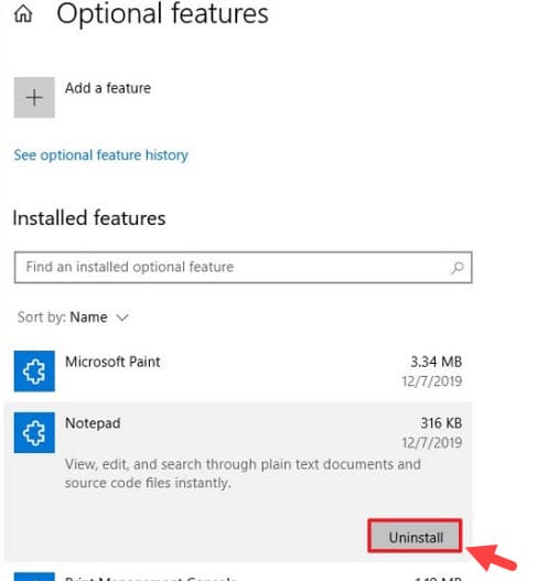 Uninstall_notepad