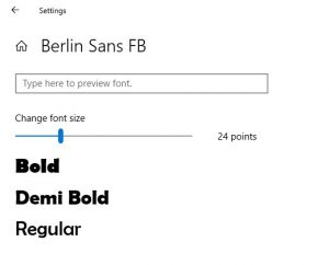 How To Change System Font On Windows 10 Complete Guide   Berlin Sans Fb Font Google Chrome 300x242 