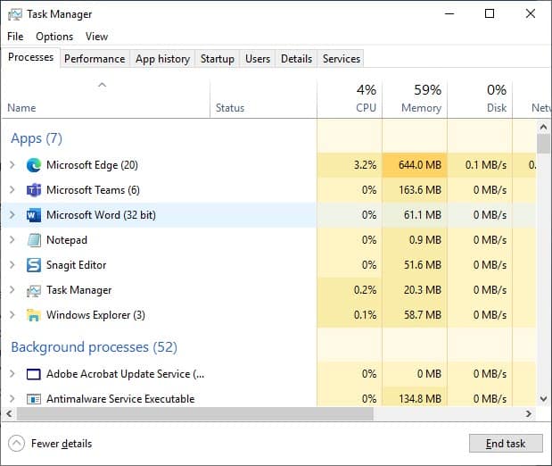 microsoft edge vs chrome memory usage