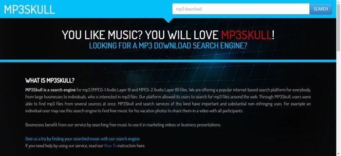 mp3 music download free skull