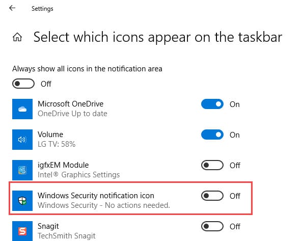 remove_windows_security_notification_icon_from_taskbar