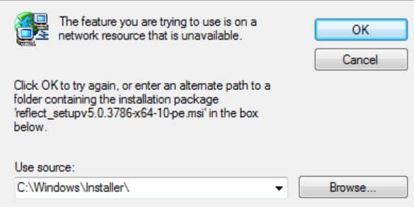 The_Feature_You_Are_Trying_To_Use_Is_On_A_Network_Resource_That_Is_Unavailable