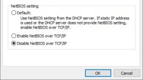 Включить netbios windows 10