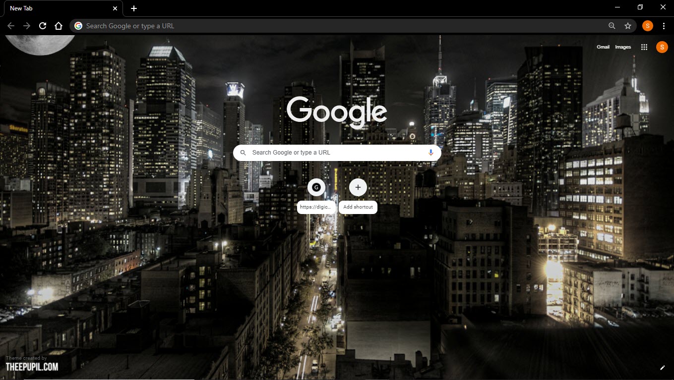 New_york_night_city_Google_Chrome_theme
