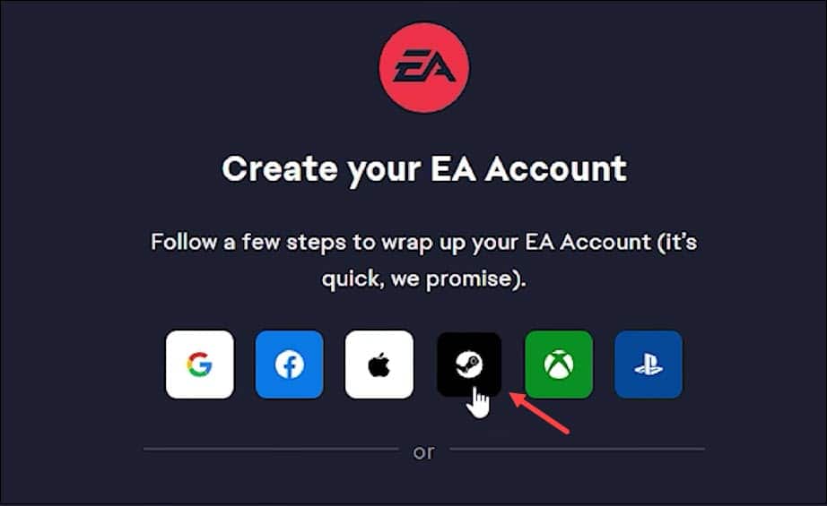 link ea play to steam