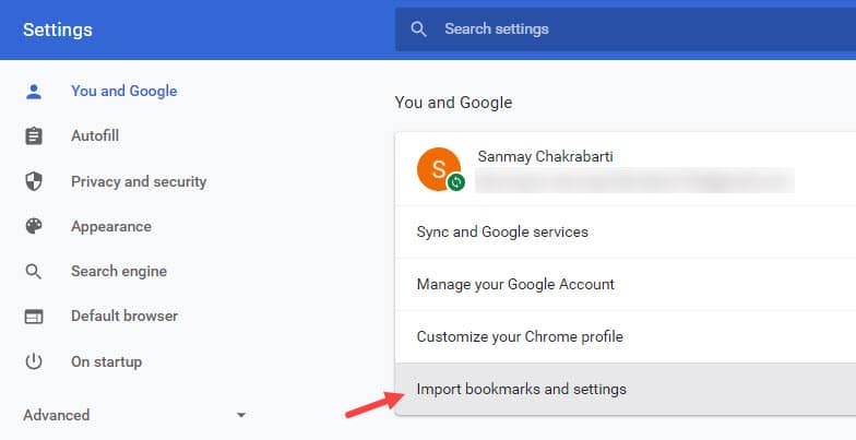import_bookmarks_and_settings_on_chrome