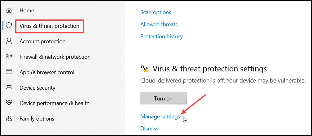 virus-threat-manage-settings
