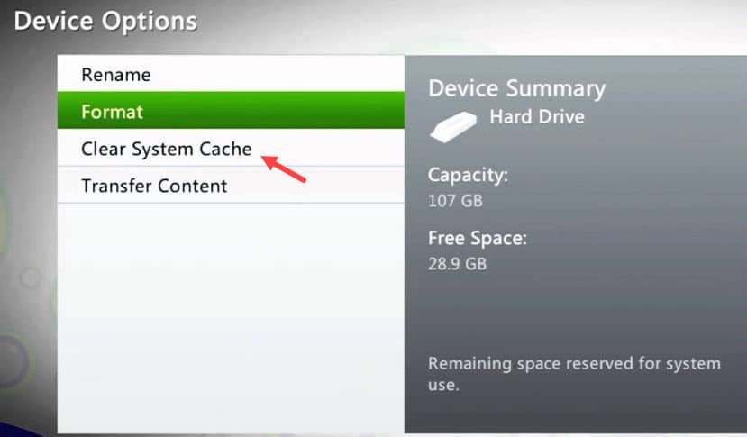 clear-xbox-system-cache