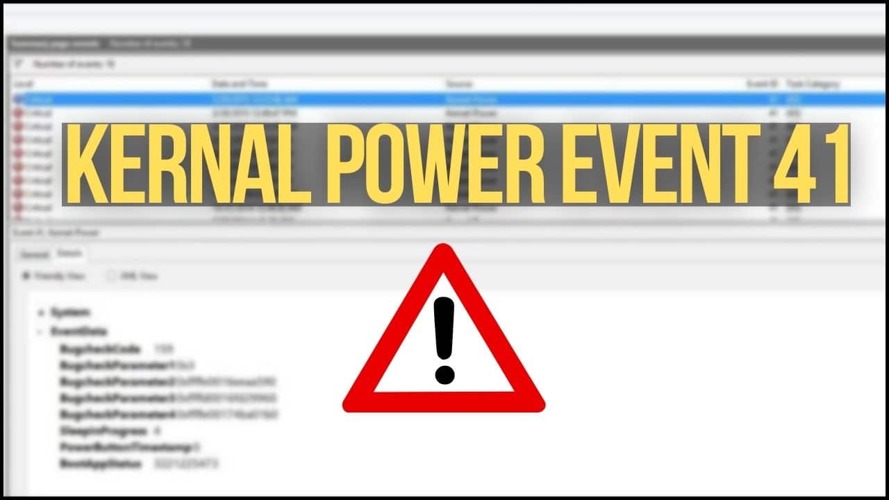 kernal-power-event-error