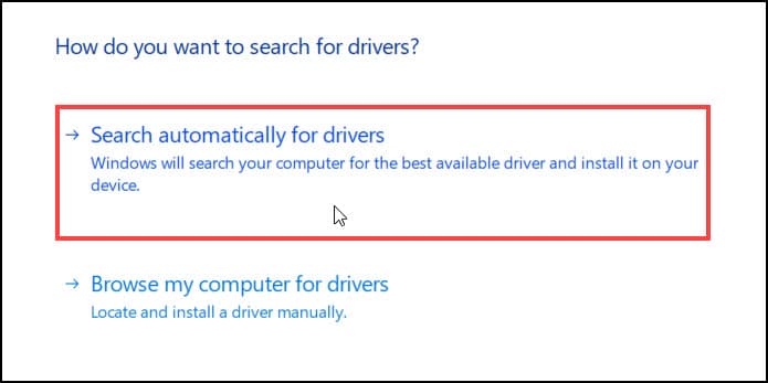 search-automatically-Drivers