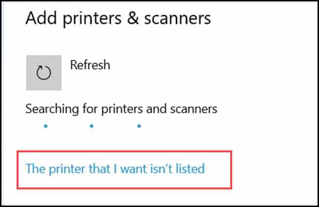 printer-isn't-listed