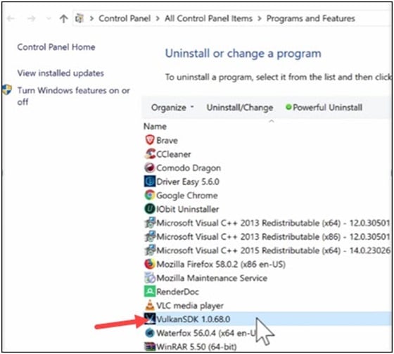 vulkan-uninstall