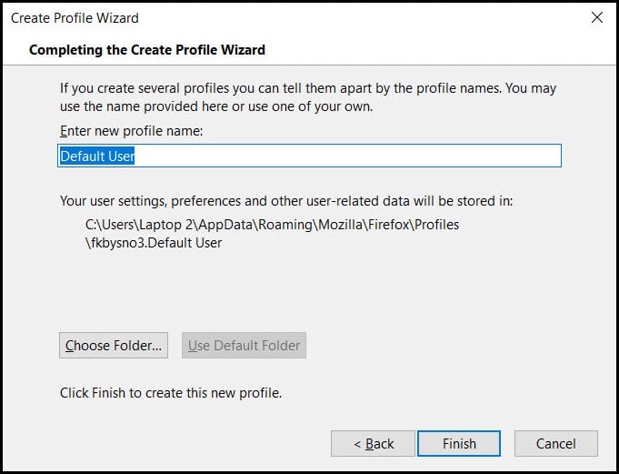 creating-profile-default-user
