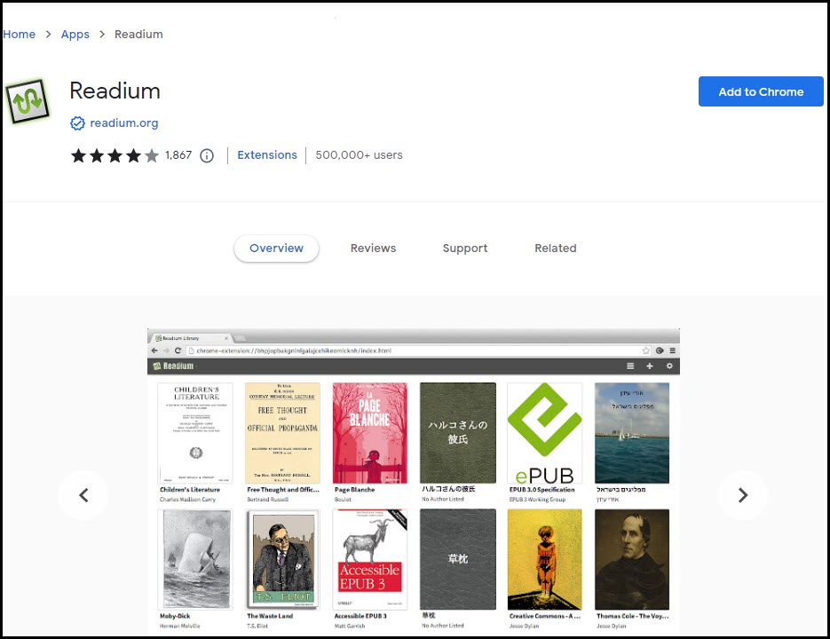 epub-reader-chrome-extensions