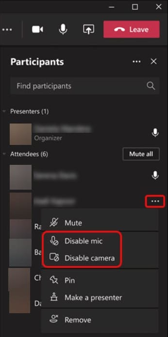 disable-mic-camera-individual-teams