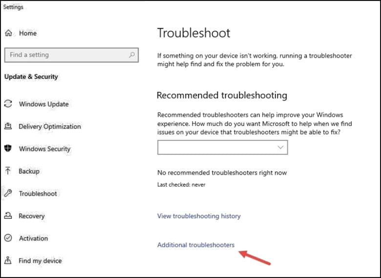 troubleshoot