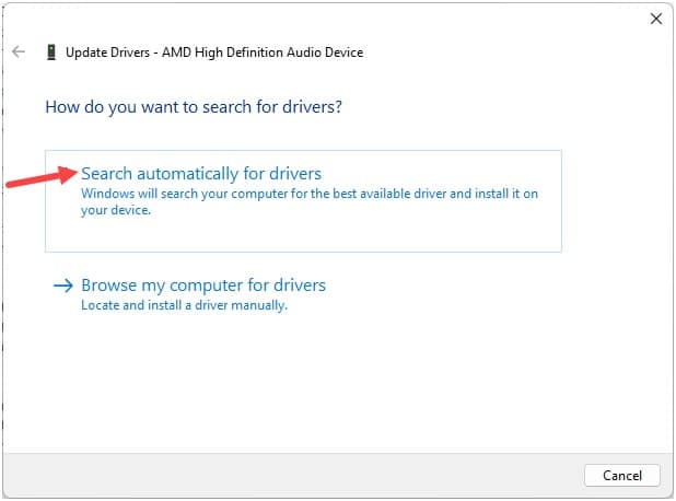 search-automatcially-for-sound-drivers
