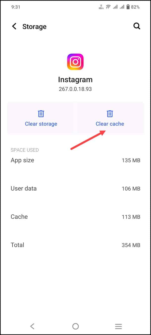 instagram-clear-cache