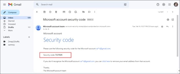 security-code-email