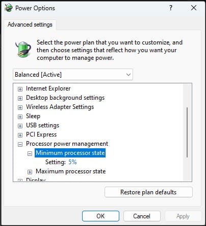 set-minimum-processor-state-to-5-percent