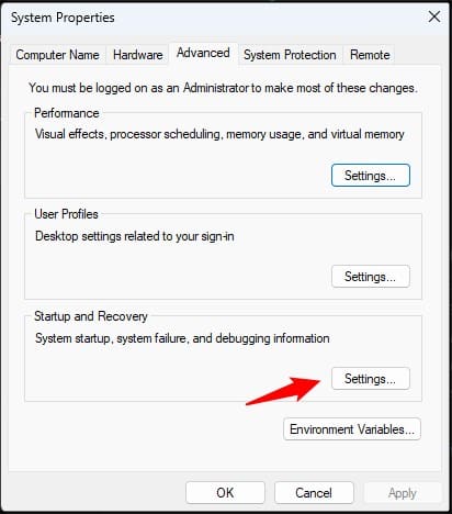 startup-and-recovery-settings