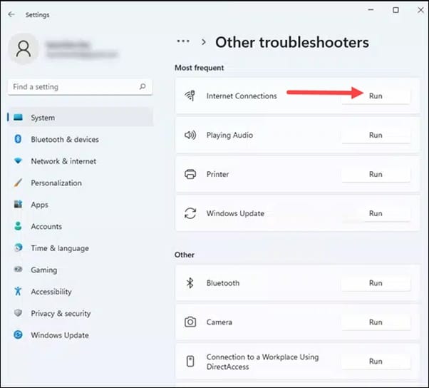 run-internet-connections-troubleshooter-option
