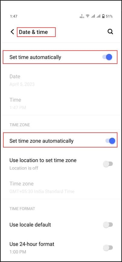 set-time-automatically