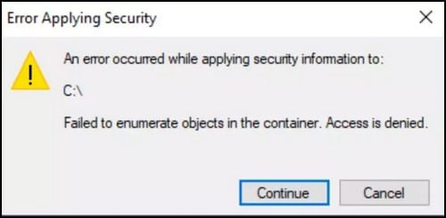 error-applying-security